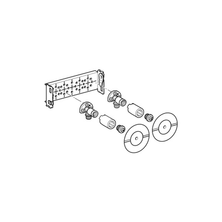 Podkładka izolacyjna akustyczna, do przyłącza prostego, EPDM