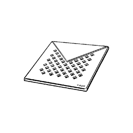 Kratka VIEGA 49291 kwadratowa ze stalowai nierdzewnej 143x143mm do wpustu