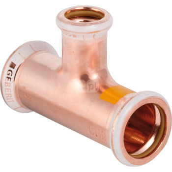 Trójnik GEBERIT Mapress Kupfer Gas redukcja, do gazu Cu 42 mm x 22 mm x 42 mm MZ