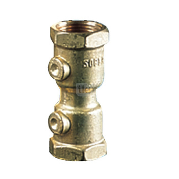 Zawór zwrotny gwintowany wew., trójnożne zawieradło grzybkowe wspom. sprężyną, typ 290, Pnom 1,0 MPa, 1 1/2"