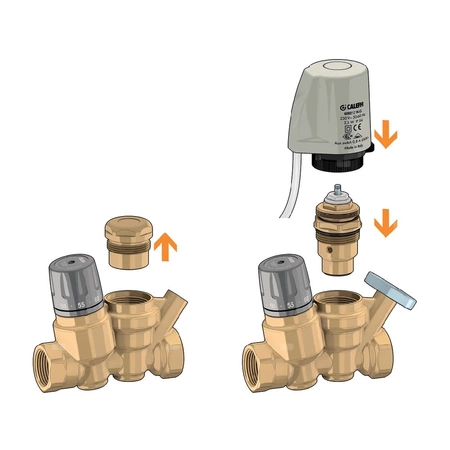 Termostatyczny zawór do cyrkulacji c.w.u. 1" z termometrem