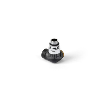 Zawór odcinający 3-osiowy CYLINDER, Prawy, GZ 1/2"-GZ 24-19, Czarny mat (V74210E9005DXmat)