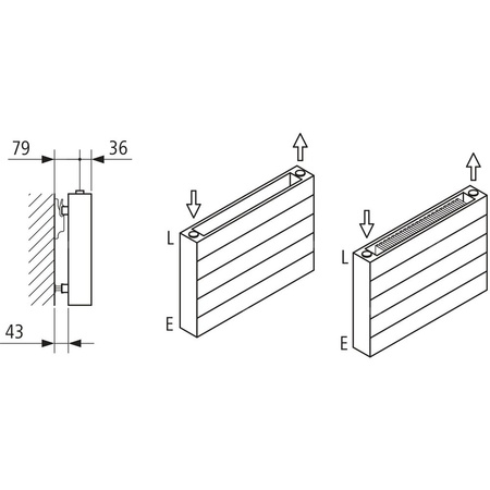 Grzejnik płytowy typ 21 KERMI V-HHV QN2354(R), z osłoną wym. 700 x 1600 mm, kolor biały, moc 2354 W