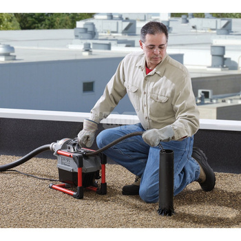 Maszyna segmentowa K-60SP SE A30 z rękawicą RIDGID do czyszczenia odpływów, tylnym wężem prowadzącym A–60–12, zestawem narzędzi–61, zestawem sprężyny A–62, zestawem sprężyny A–30