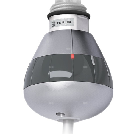 Grzałka TERMA REG 3, 300W Tuba, Silver Matt SMA, kabel prosty bez wtyczki [srebrzysty, 1,5m, logo Terma, instr. TERMA]