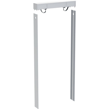 Zestaw pokrywy spłuczki z okładzinami bocznymi, do modułu sanitarnego Geberit Monolith Plus do wiszącej miski WC, 114 cm, indywidualnie wybrany przez klienta: Aluminium szczotkowane
