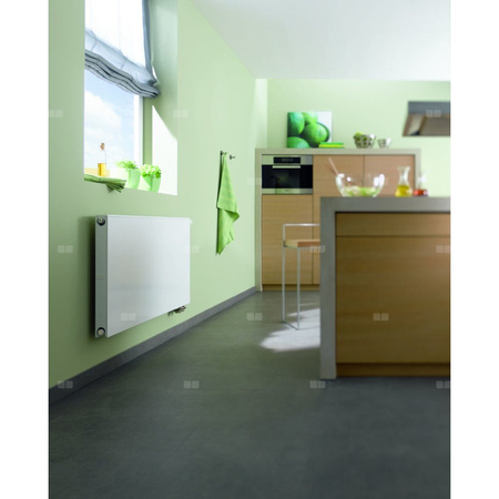 Grzejnik płytowy Kermi® Plan-V typ 11 705x63x1605 biały,10 bar, zaworowy prawy, z osłonami