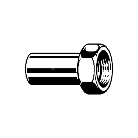 Złącze przyłączeniowe Sanpress VIEGA 2264 dwuczęściowy, brąz / brąz, 35 mm x 1 1/2'' (kw x gw), (głębokość: 46 mm) z uszczelką