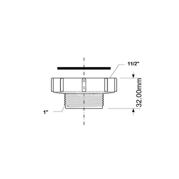Redukcja zewnętrzno-wewnętrzna 1"x11/2"