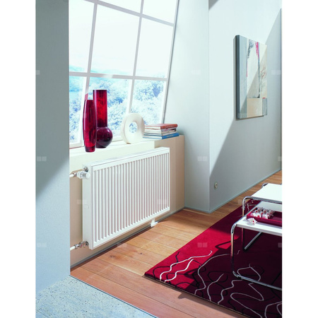 Grzejnik płytowy typ 33 KERMI X2 Profil-K, z osłonami wym. 954 x 3000 mm, kolor biały, moc 9459 W