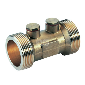 Zestaw śrubunków z mosiądzu RP 1 1/4. Zestaw składa się z 2 nakrętek złączkowych, 2 tulejek gwintowanych z mosiądzu oraz 2 uszczelek. Do armatur z gwintem zewnętrznym z uszczelnieniem płaskim.