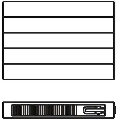 Grzejnik płytowy typ 21 KERMI V-HHV QN5598(R), bez osłony wym. 770 x 3600 mm, kolor biały, moc 5598 W