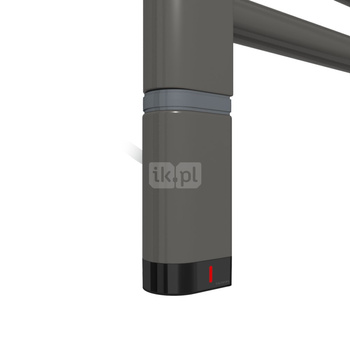 Grzałka TERMA One D30x40 Lewy, 600W \ Tuba, Vibrant Brown, kabel prosty z wtyczką [srebrzysty, 1,5m,