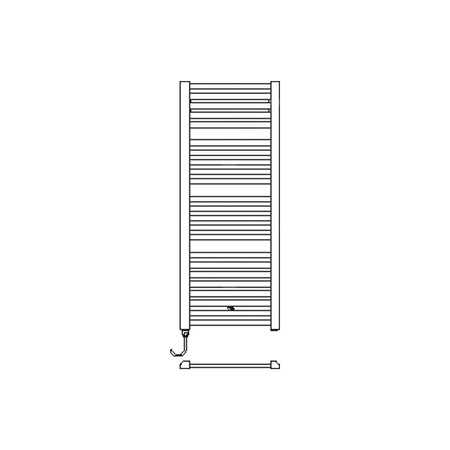 Grzejnik drabinkowy KERMI Geneo quadris-E, wym. 1174 x 746 mm, kolor biały, moc 600W