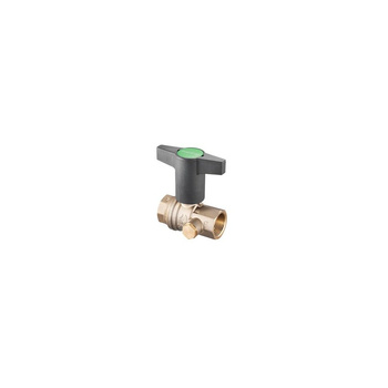 Optibal TW DN40 Rp 1 1/2 GW, PN10, z mosiądzu, otworem spustowym G 1/4 zamkniętym korkiem