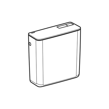 Pokrywa spłuczki Geberit do spłuczki natynkowej AP128, spłukiwanie dwudzielne: Biały-alpin