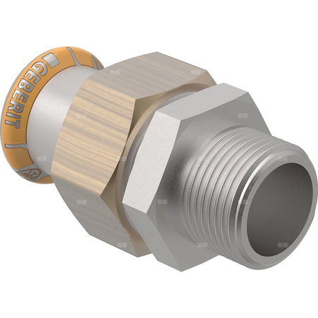 Śrubunek przejściowy Geberit Mapress Therm z gwintem zewnętrznym d42-R1 1/2