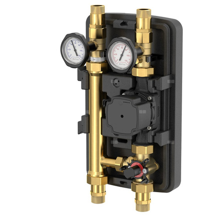 Grupa pompowa FLAMCO MEIBES GZ gazowy walcowy x GZ gazowy walcowy 1 cal (25) x DN 25 Kvs5.8, z izolacją, z zaworem trójdrożnym