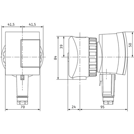 Pompa obiegowa WILO Star-Z NOVA, 3000 obr/min 1 x 230 V 50 Hz, PN 10/10bar