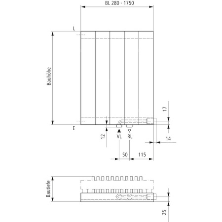 Grzejnik płytowy typ 20 KERMI V-HVV wym. 1800 x 560 mm, kolor biały, moc 1530 W