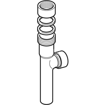 Trójnik Geberit 88,5': d=40mm, Biały-alpin