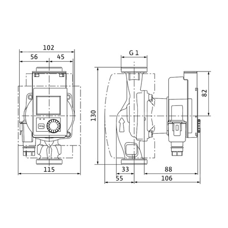 Pompa obiegowa WILO Stratos PICO 15/0,5-4 1 x 230 V 50/60 Hz, PN 10/10bar