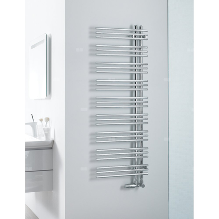 Grzejnik drabinkowy ZEHNDER Yucca Asym, wym. 1304 x 378 mm, kolor biały RAL9016, moc 430W