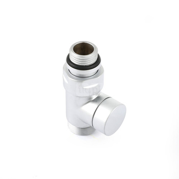 Zawór odcinający prosty CYLINDER, GZ 1/2"-GZ 24-19, Satyna, (V30610R)