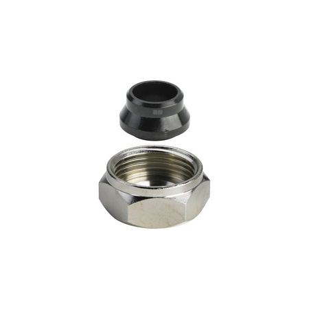Złącze przyłączeniowe VIEGA 943852 dwuczęściowy, mosiądz / mosiądz, 15 mm, 3/4'' x 15 mm (gw x ww), 14 mm