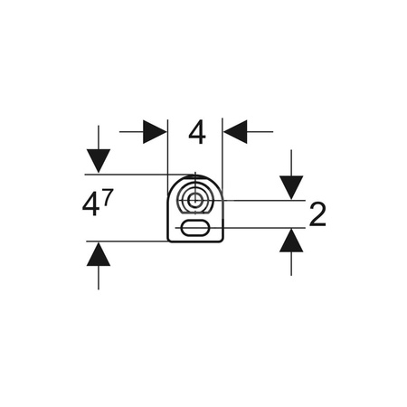 Przeciwnakrętka do wspornika dystansowego Geberit Duofix