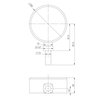 Termometr bimetaliczny AFRISO BiTh fi 80 mm -20…60'C tuleja 40 mm połączenie rad