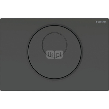 Elektroniczny zestaw uruchamiający WC Geberit, IR, Sigma10, 12cm, stal nierdz., czarny