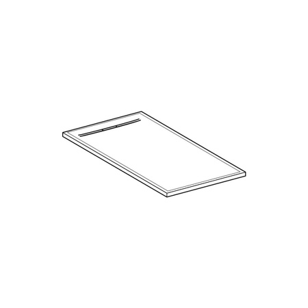 Pokrywa odpływu Geberit Sestra: biały/struktura łupka