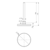 Termometr bimetaliczny AFRISO BiTh fi 100 mm 0…160'C tuleja 150 mm połączenie ax