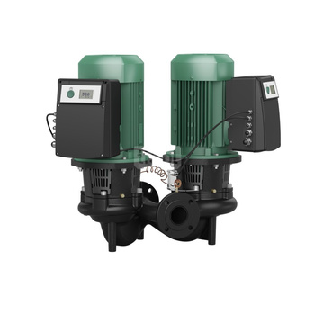 Pompa obiegowa WILO CronoTwin-DL-E 150/190-5,5/4-S1 typu in-line z silnikiem znormalizowanym 50/60 Hz, moc silnika 5.5kW 10.2 A 1450 obr/min, wlot Kołnierz DN 150