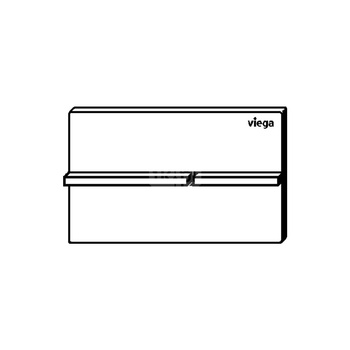 Przycisk uruchamiający do WC Prevista Visign for More 204 elektroniczna/-y nr wzoru 8624.1 płytka maskująca: stal nierdzewna szczotkowana klawisz: metal szczotkowany