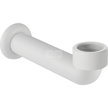 Kolano przyłączeniowe Geberit 90' z rozetką: d=50mm, Biały-alpin