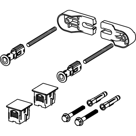 Zestaw mocujący VIEGA 857066 stal / tworzywo sztuczne