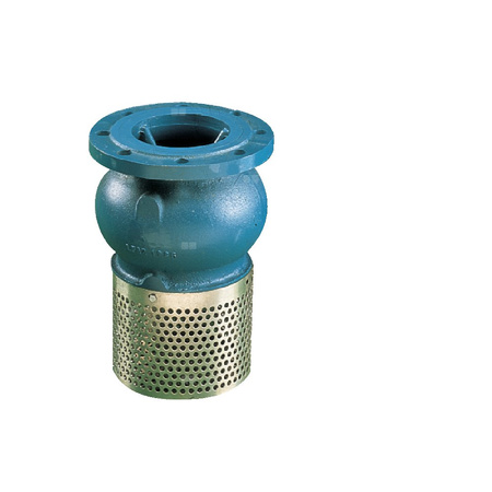 Kosz ssawny kołnierzowy, zamknięcie grzybkowe wspomagane sprężyną, Pnom 1,0 MPa, typ 302, DN 150, PN10