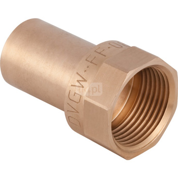 Złącze GEBERIT Mapress Kupfer przejściowe, brąz, 1/2'' x 22 mm (GW x końcówka wciskowa)