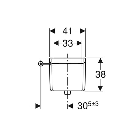 Pokrywa spłuczki Geberit do spłuczki natynkowej AP123: Biały-alpin