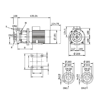 Wilo-Atmos GIGA-B 65/105-0,55/4 pompa obiegowa blokowa