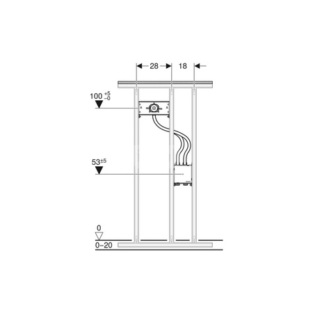 Wężyk kompletny do baterii ściennych Geberit Brenta/Piave