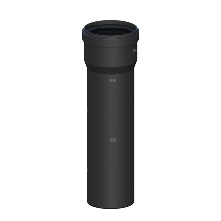 Rura prosta PP L1000mm DN60mm odporna na promieniowanie UV z uszczelką [EPDM]
