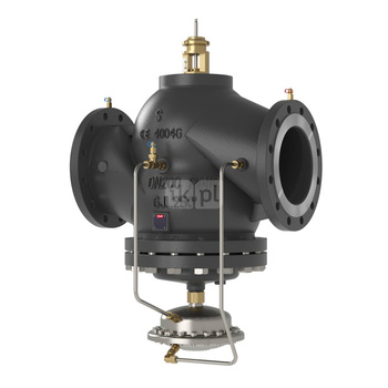 Zawór regulacyjny DANFOSS Żeliwo PN 16, pol. Kołnierz DN 200, natężenie przepływu 190 … 76m3/h od -10'C do 120'C, niezależny od ciśnienia