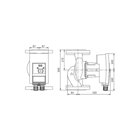 Pompa obiegowa WILO Yonos MAXO 80/0,5-6 PN6 1 x 230 V 50/60 Hz, PN 6/6bar