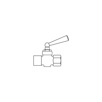 Zawór monometryczny, PN25, DN 15 - 1/2GW, z dławicą