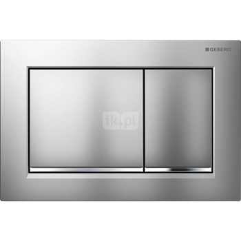 Przycisk uruchamiający Geberit Omega20, przedni/górny, chrom mat, easy-to-clean, prostokątny