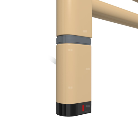 Grzałka TERMA One D30x40 Lewy, 400W \ Tuba, RAL 1001, kabel spiralny z wtyczką [biały, 2,5m, logo Te