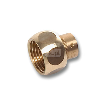 Półśrubunek SANHA 4359G dwuczęściowy, brąz, 18 mm x 1'' (lut wewnętrzny x GW)